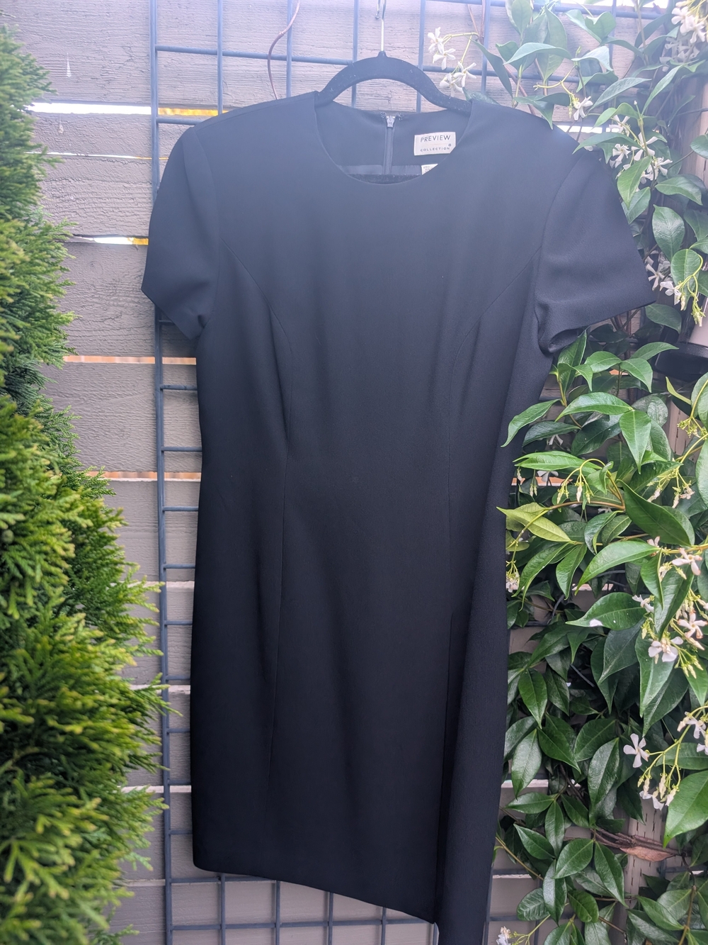 Preview Collection Black Short Sleeve Midi Dress